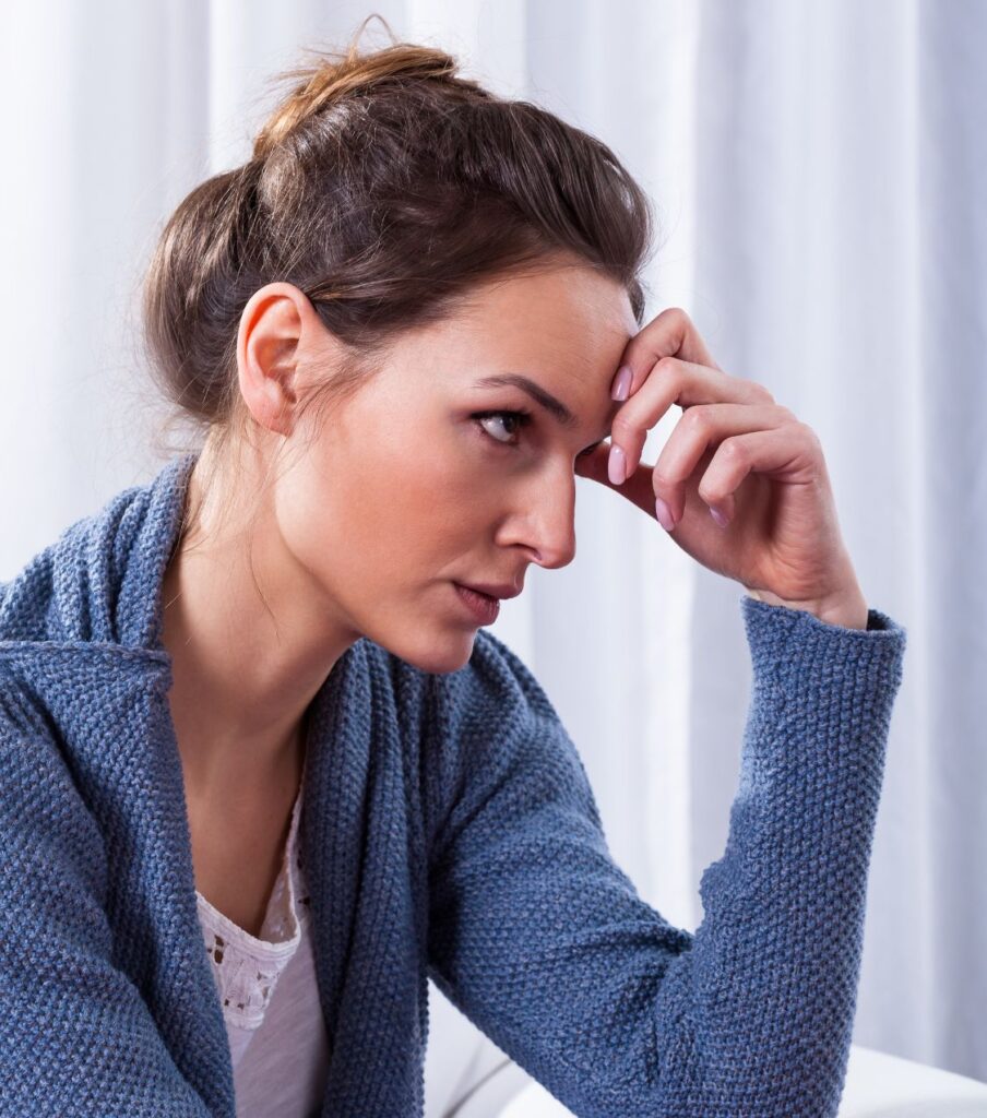 A woman is sitting resting her head on her hand looking lost. If you are dealing with affair recovery and you feel lost, then we can help. Learn more about our structured online programs for affair recovery in the United States, Canada, and the UK. Schedule a free consultation to work with one of our experts
