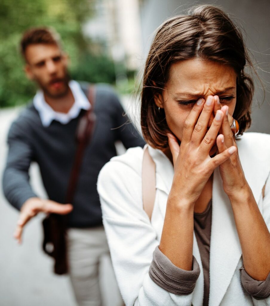 A woman covering her crying face walks away from a begging man. Understanding a serial cheater is complex; not all cheaters fall into this category. Dealing with a cheater doesn't mean all are serial cheaters. At Relationship Experts, we believe in fairness and individualized support for infidelity recovery. Schedule a free consultation with us to explore how we can assist. Serving couples in the United States, including New York, North Carolina, Florida, Colorado, Washington, California, as well as Canada, the United Kingdom, and globally.