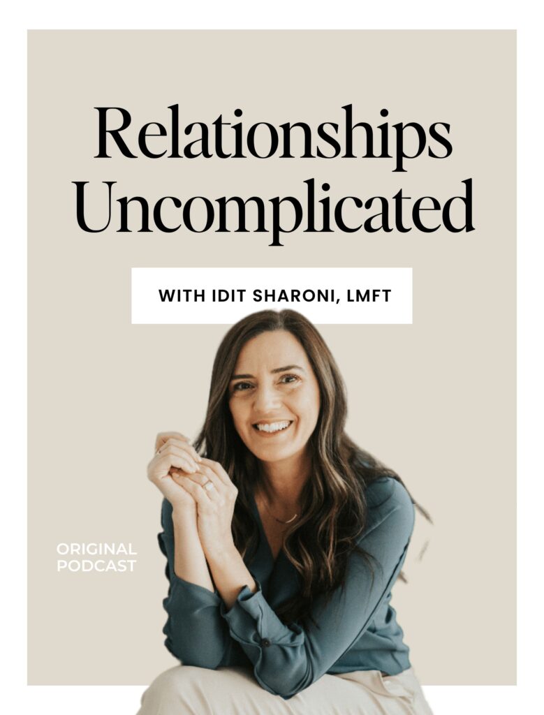 Podcast host Idit Sharoni discussing affair recovery and how to regain trust after cheating. Learn more through her podcasts available in the USA, Canada and globally.