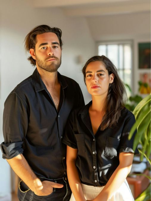 A woman and man stand facing forward, unsure where their relationship is headed. Rebuild trust after infidelity takes guidance and support. Schedule a free consultation with us. Helping couples in the USA, Canada, the UK, and globally.