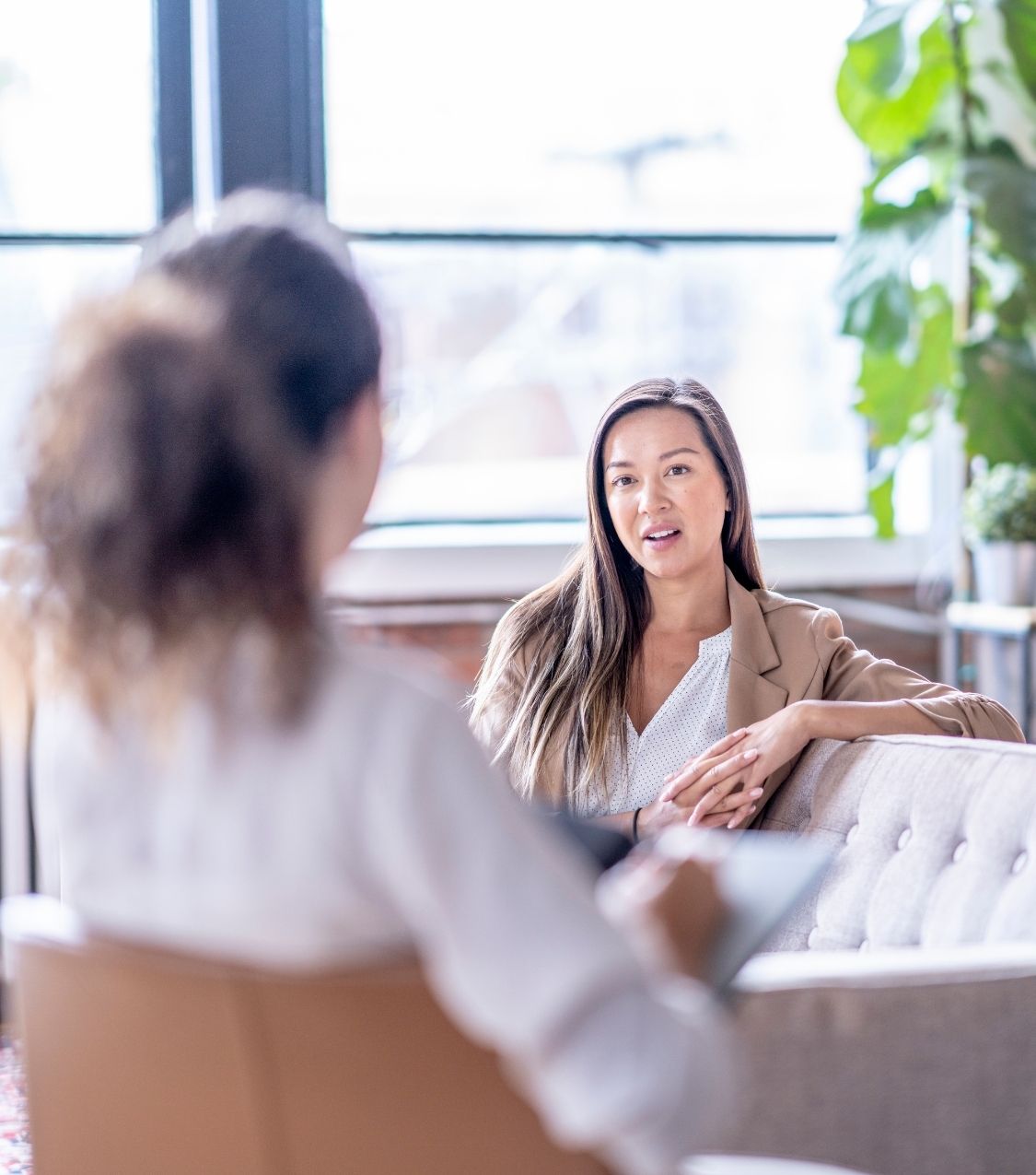 Two women sitting in an office | Affair recovery succeeds in the USA | Fixing the relationship in Australia | Affair recovery experts in Canada | The UK Two women sitting in an office. Affair recovery succeeds when both partners are committed to fixing the relationship. Schedule a free consultation with affair recovery experts in the USA, Canada, the UK, Australia, and worldwide.